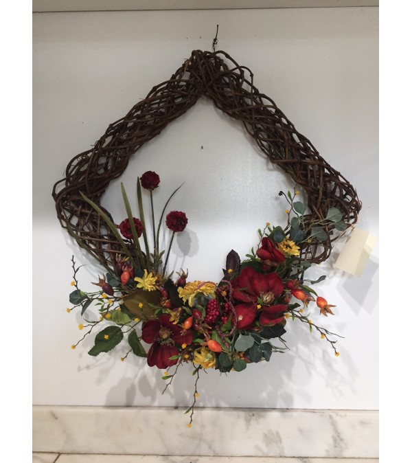 Fall Diamond Vine Wreath