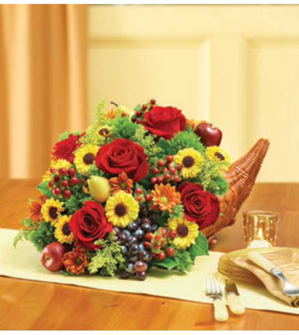 Fresh Flower Cornucopia