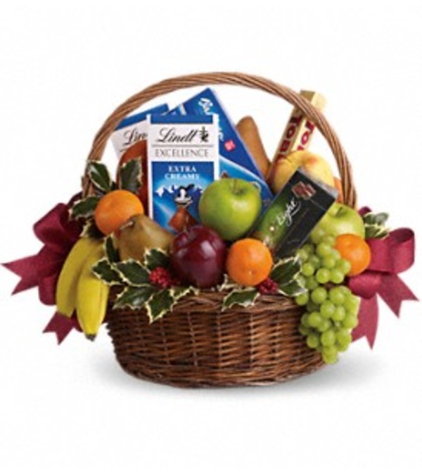 Fruits and Sweets Christmas Basket