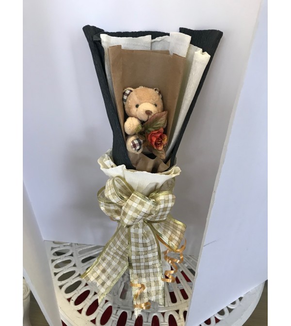 Single teddy bear bouquet