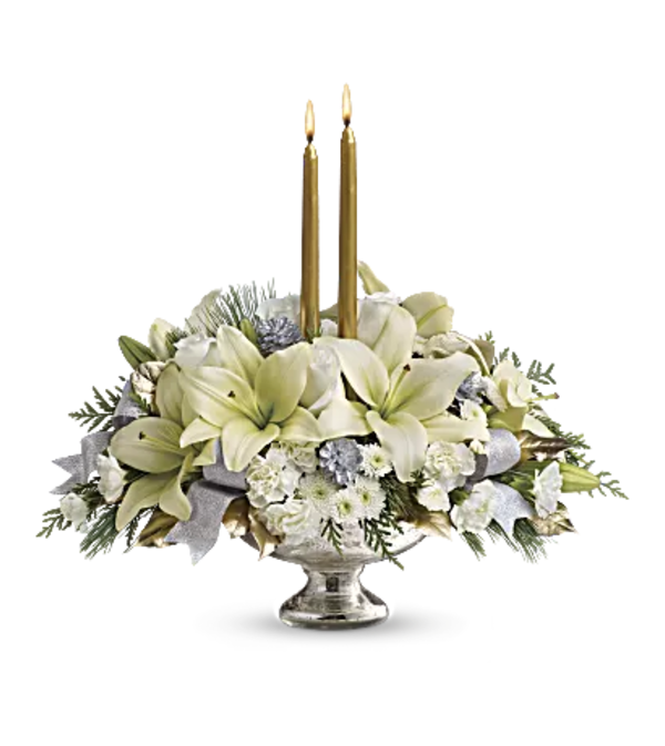 Silver and Gold centerpiece