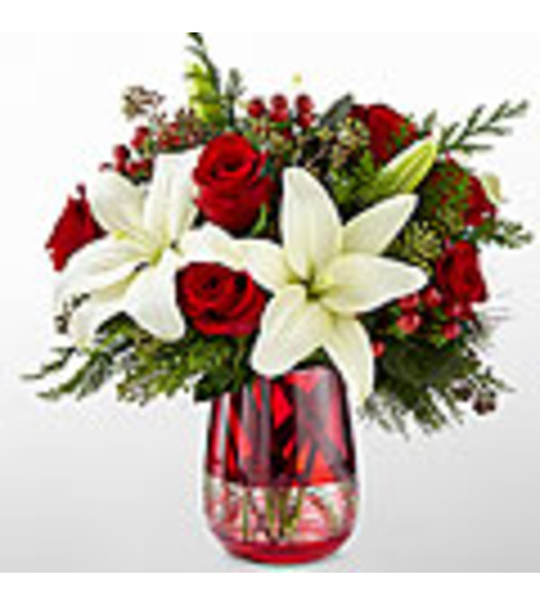 The FTD® Festive Holiday™ Bouquet by Vera Wang