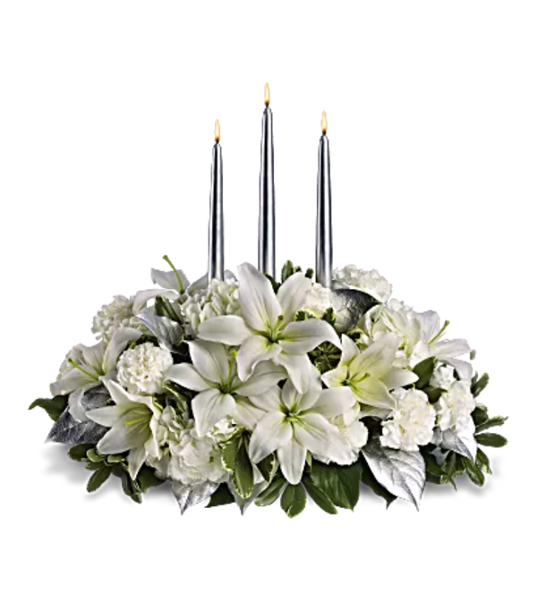 Silver Elegance Centerpiece