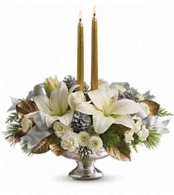 Silver And Gold Centerpiece