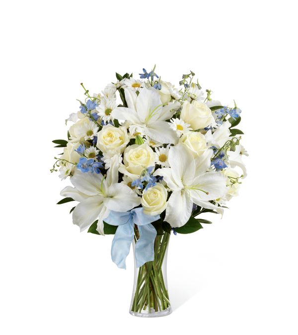 Peaceful blue and white