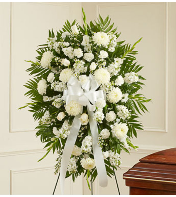 White Standing Spray