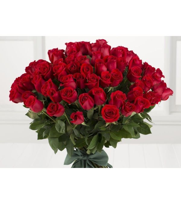 99 RED roses Wrapped
