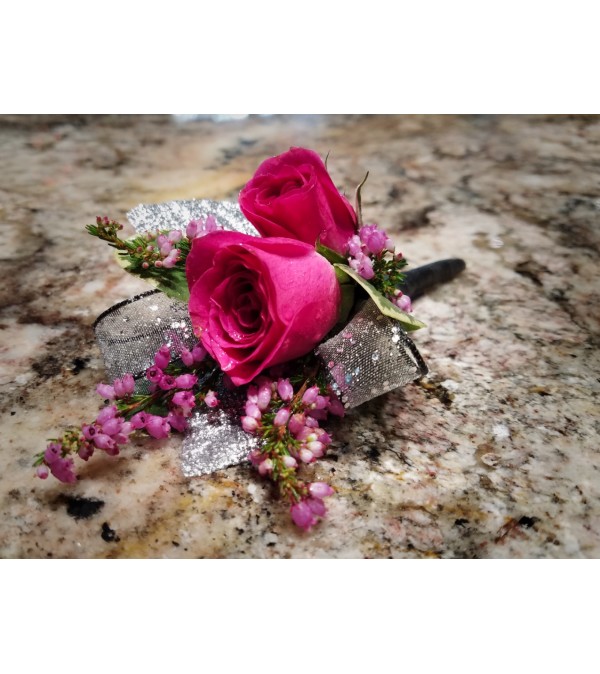 Pink Charm Boutonniere