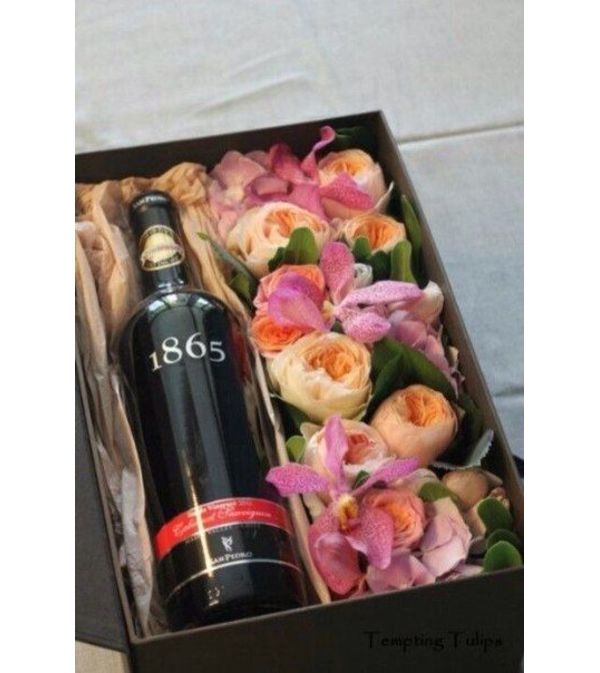 Box of Wine and Pastels