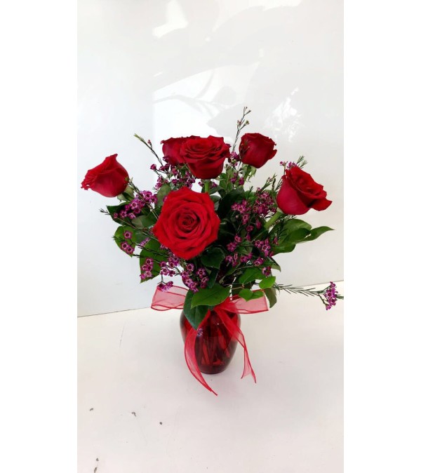 Six Red Roses