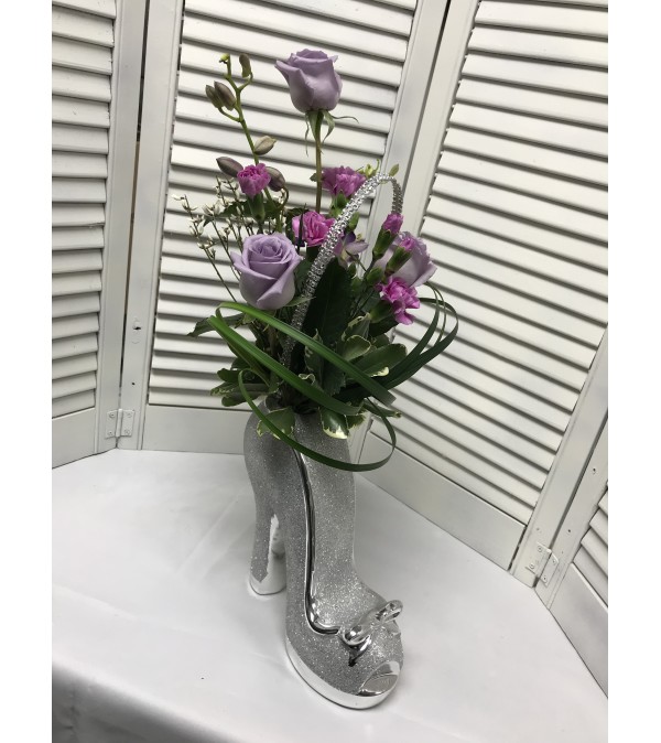 Glitter Shoe Bouquet