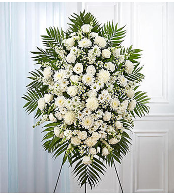 Standing Spray White Sympathy