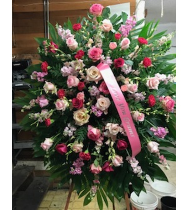 Shades of Pinks Standing Spray