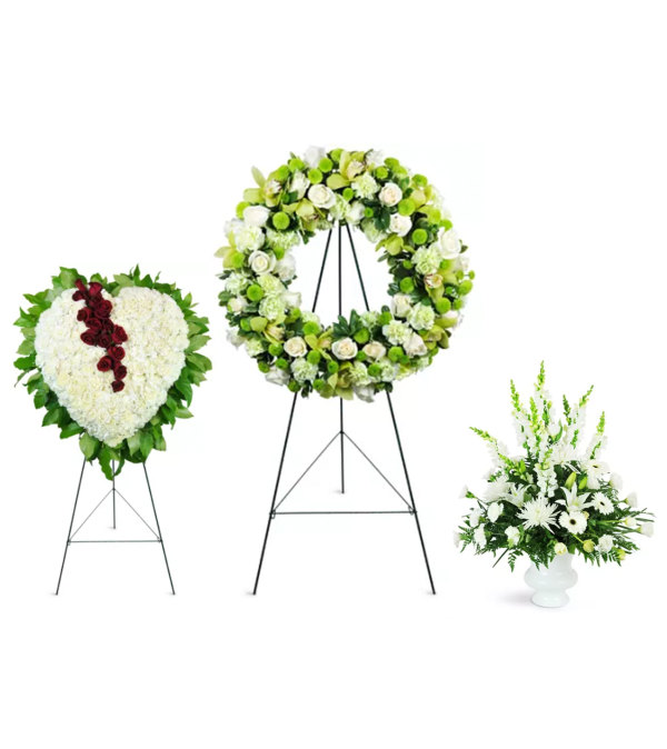 White funeral package