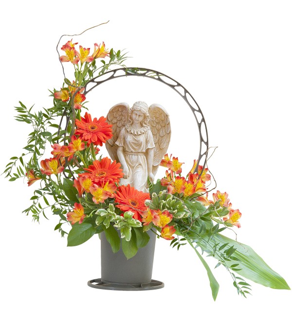 Heaven's Sunset Angel Basket