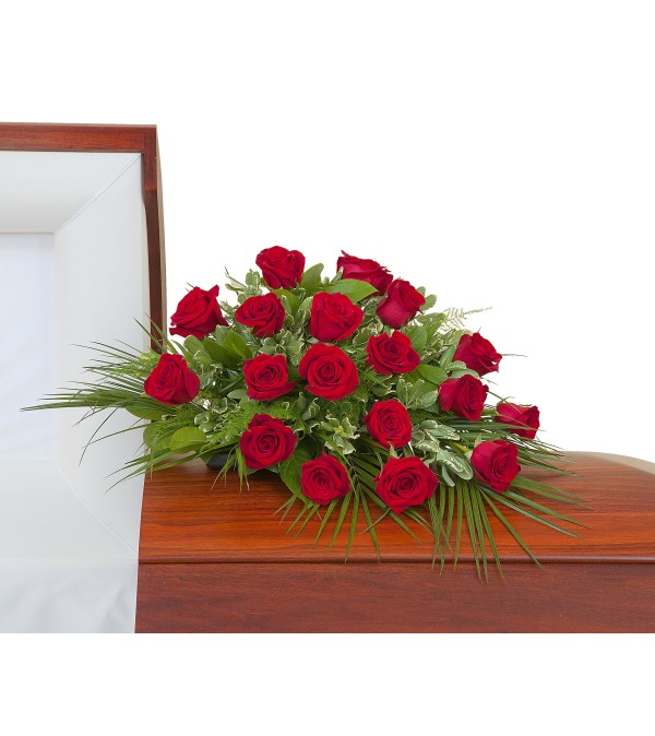 Simply Roses Casket Spray