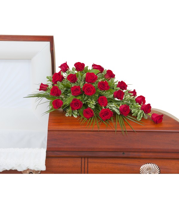 Simply Roses Standard Casket Spray