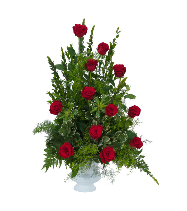 Royal Dozen Rose Urn