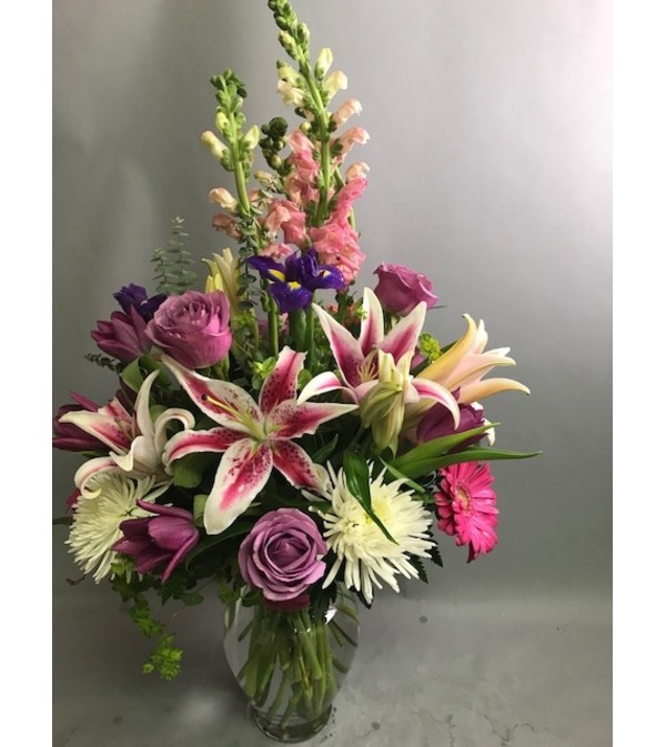 PINKS, PURPLES & WHITE PLEASE