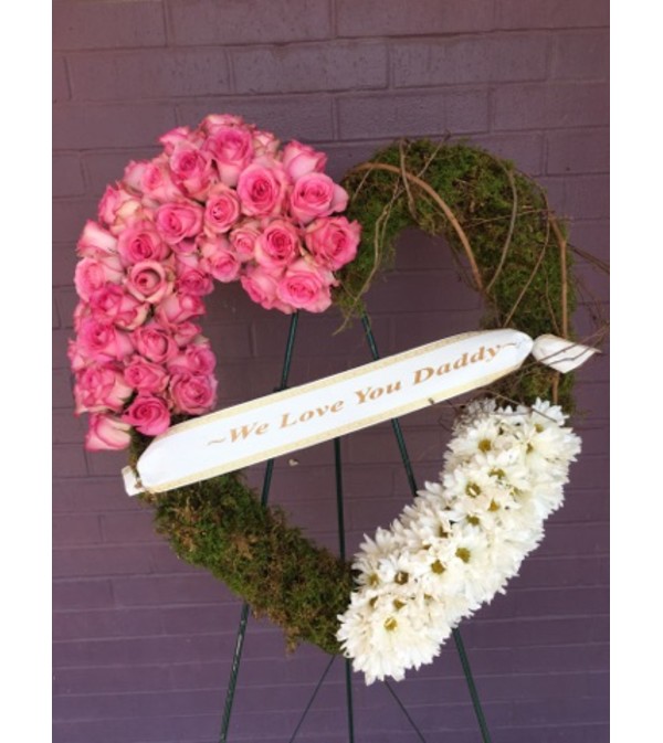 MOSSY PINK HEART