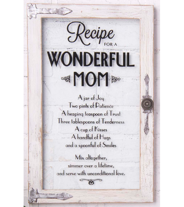 Recipe for a Wonderful Mom' Wall Art I