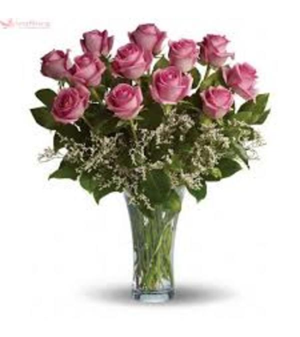 Classic Pink Rose Bouquet