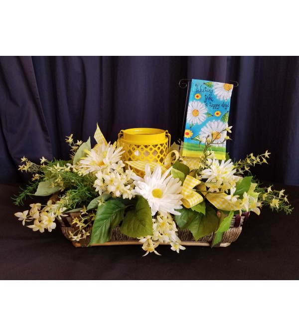 Garden Basket Sunshine Yellow Happy Day
