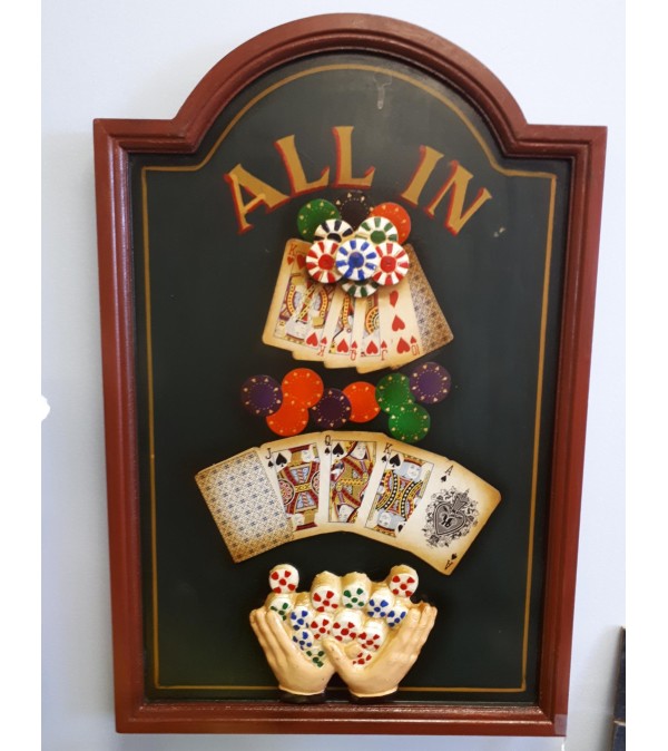 "All In" Poker Room Sign