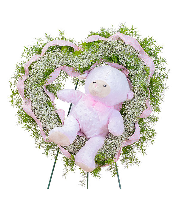 Tiny Angels Wreath in Pink DW
