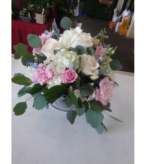 baby girl floral vase arrangement