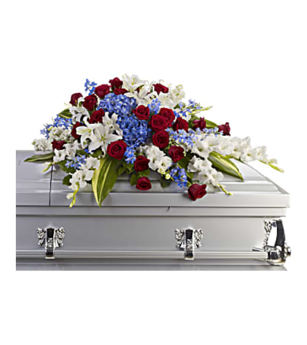 Distinguished Service Casket Spray by Teleflora