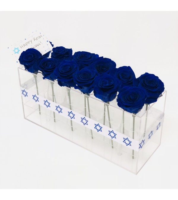 Acrylic Box rectangle for 12 Roses