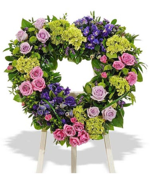 Bold Mixed Open Heart Easel Display