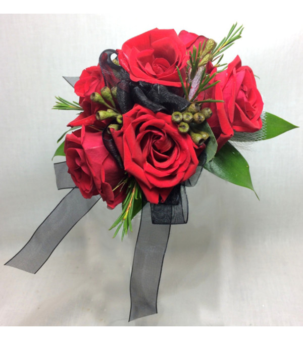 Red Hot Wrist Corsage
