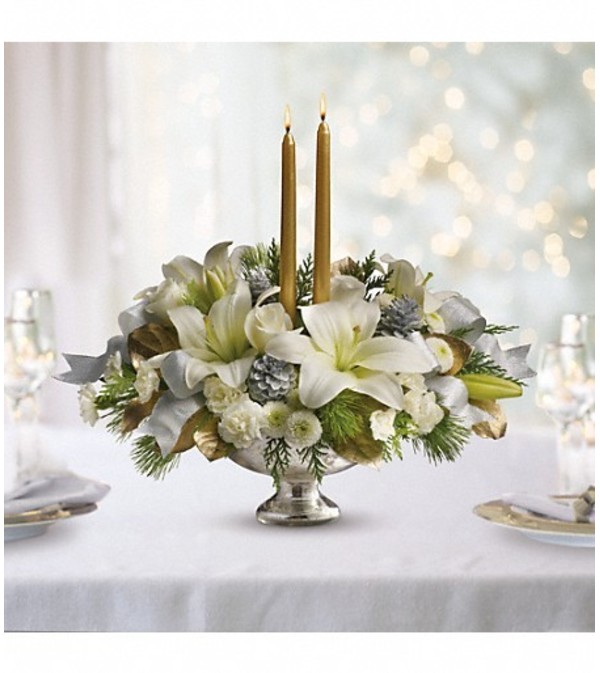 Silver And Gold Centerpiece