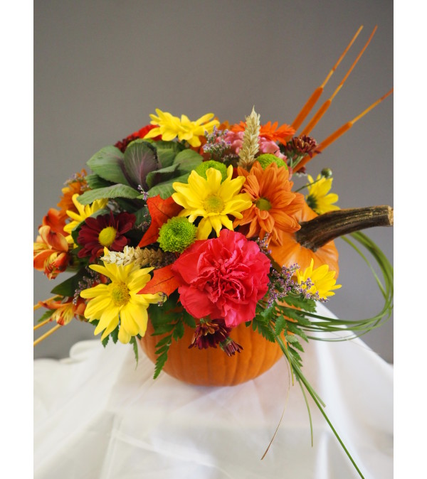 Fresh Pumpkin Arrangment