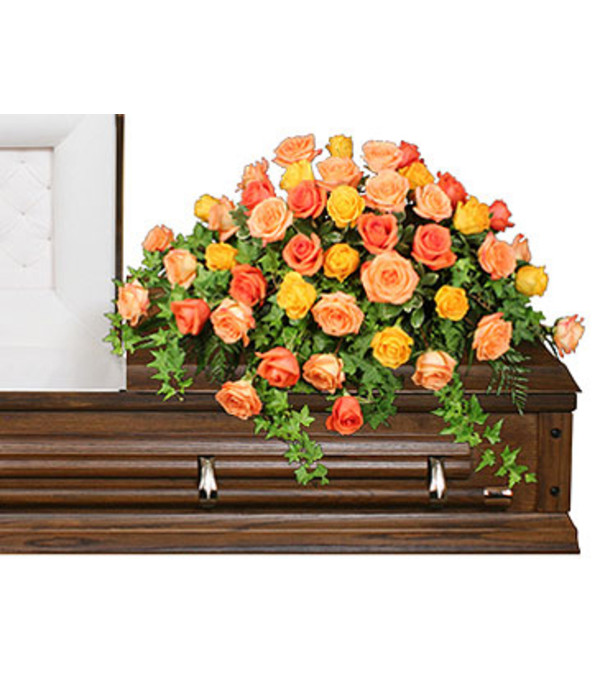 Beautiful Roses Casket Spray