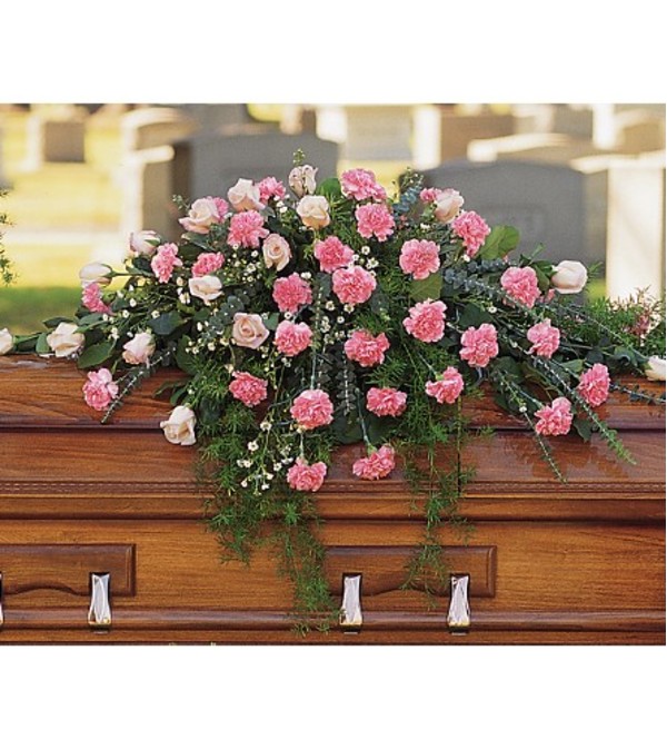 Heavens of Pink Casket Spray