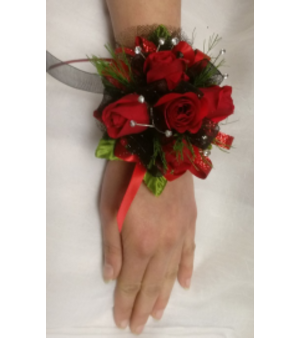 Putting on The Ritz Wrist Corsage