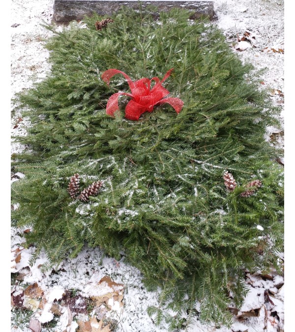 Evergreen Grave Blanket