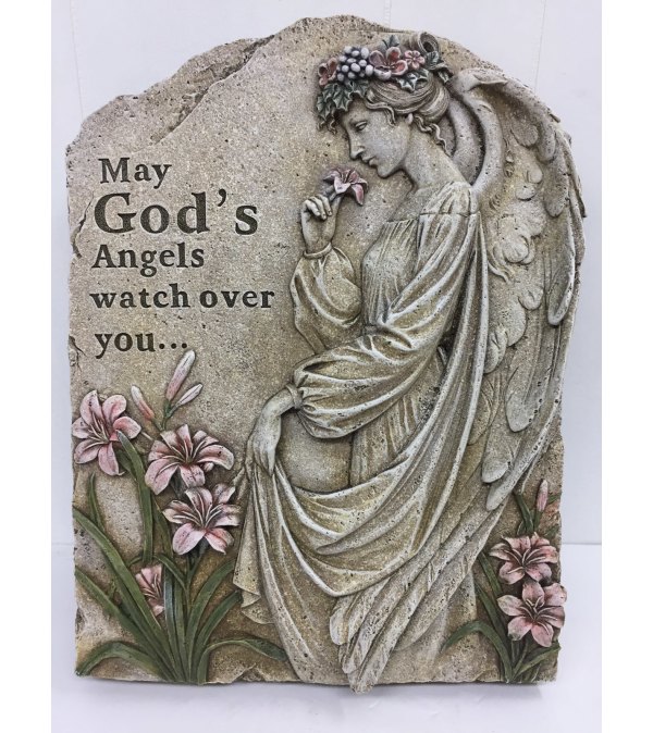 Resin Stone May God's Angel Watch over you