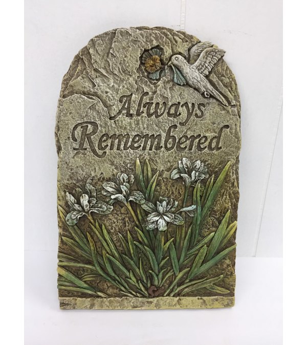 Resin plaque "Always Remembered"
