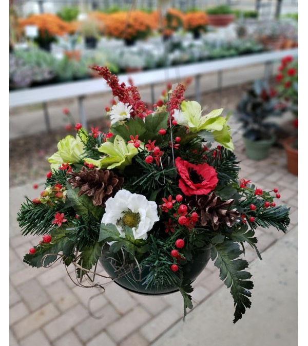 Silk Hanging Basket