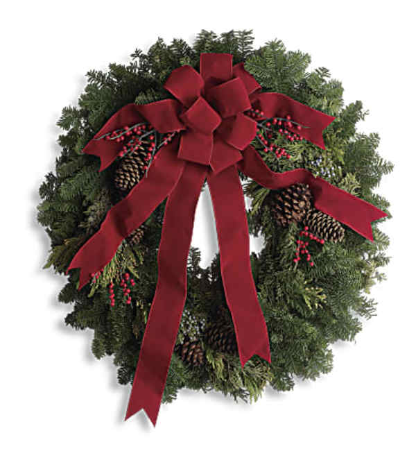 Classic Holiday Wreath T129-1