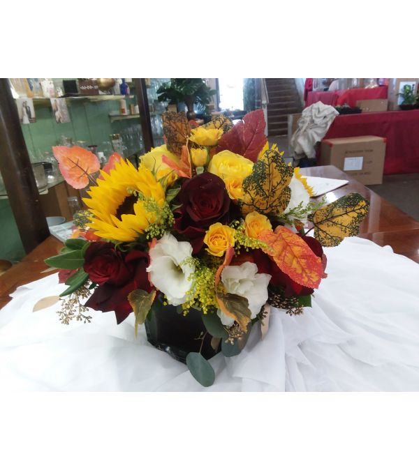 autumn love in a vase