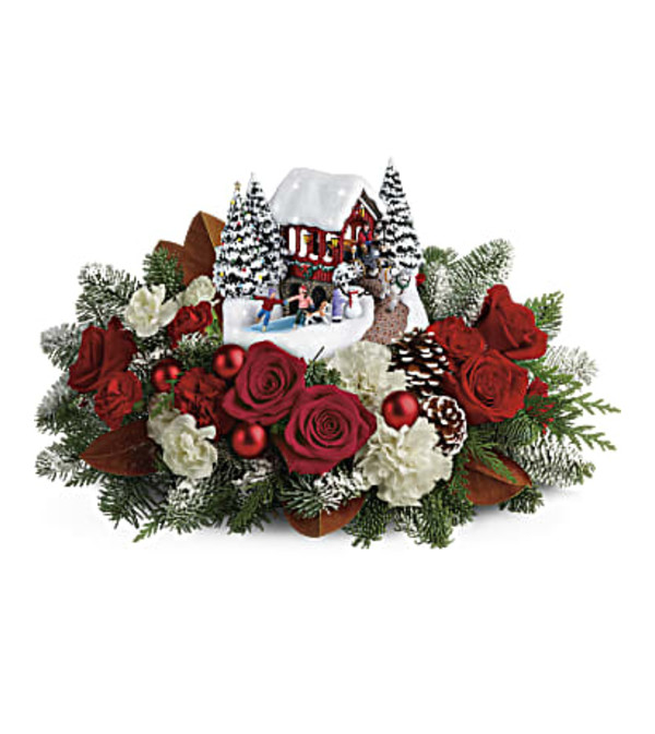 Available Dec 17 Thomas Kinkade Christmas with Roses 2018