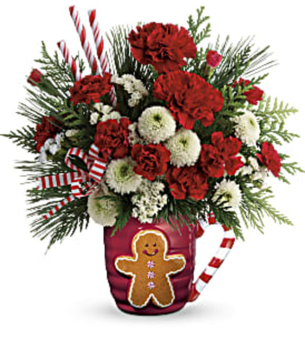 SEND A HUG---WINTER SIPS BOUQUET BY TELEFLORA