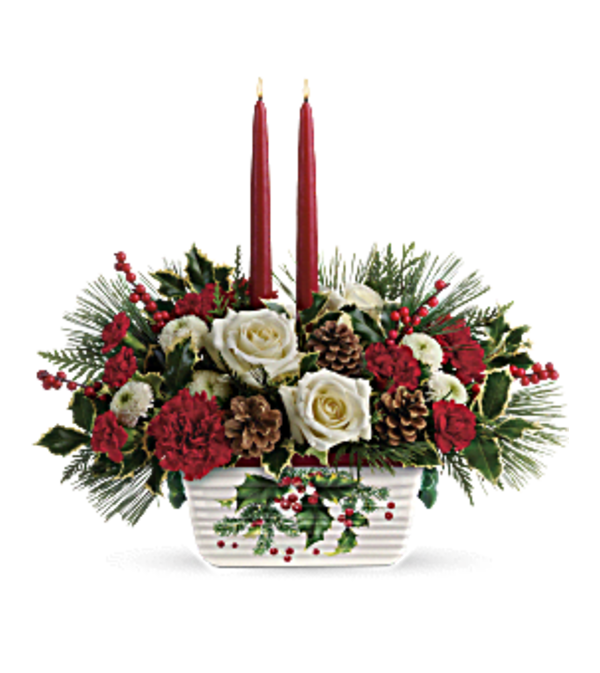 Halls of Holly Centerpiece 19'