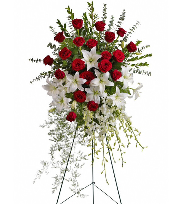 Lily and Rose Spray