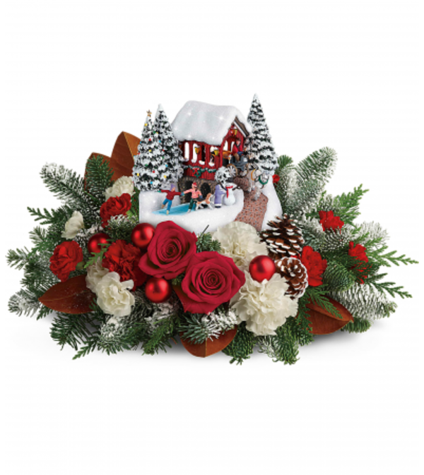 Teleflora's Thomas Kincaid Snowfall Dreams Bouquet